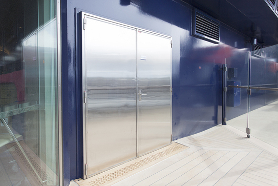A-60 class double leaf hinged fire door